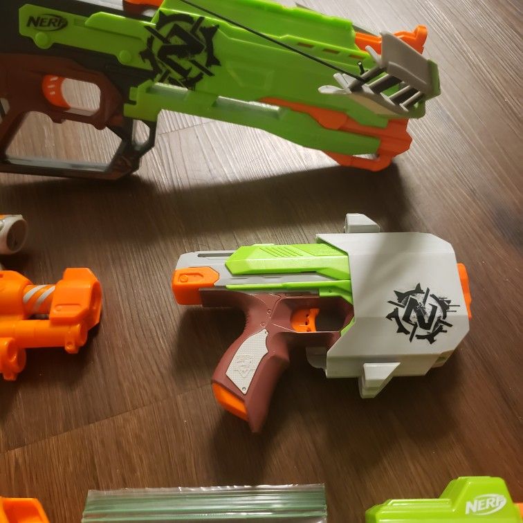 Nerf Foam Dart Blaster Gun Zombie Strike Bundle