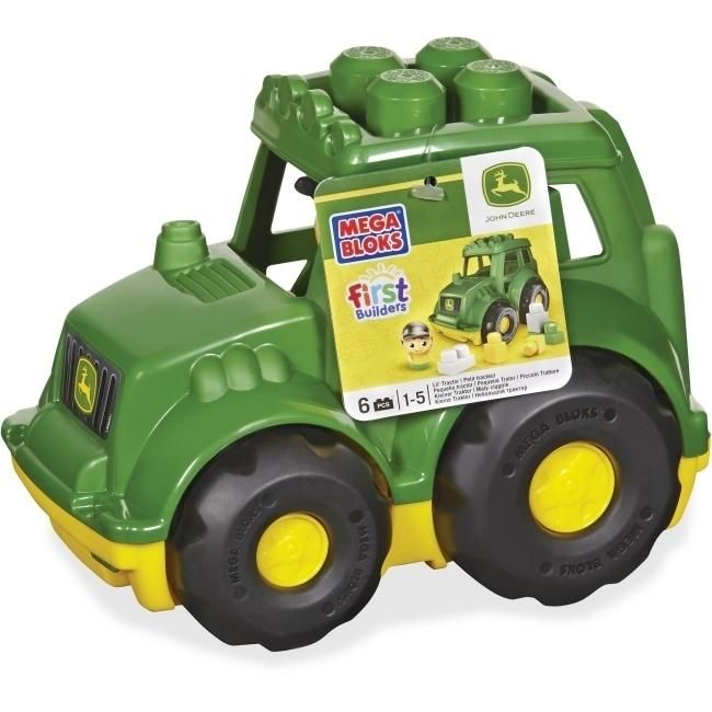 Mega Bloks MBLCND89 First Builders John Deere Tractor Set