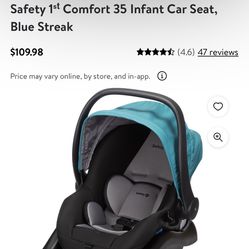 safety 1st Comfort 35 infant car seat, Blue Streak Thumbnail