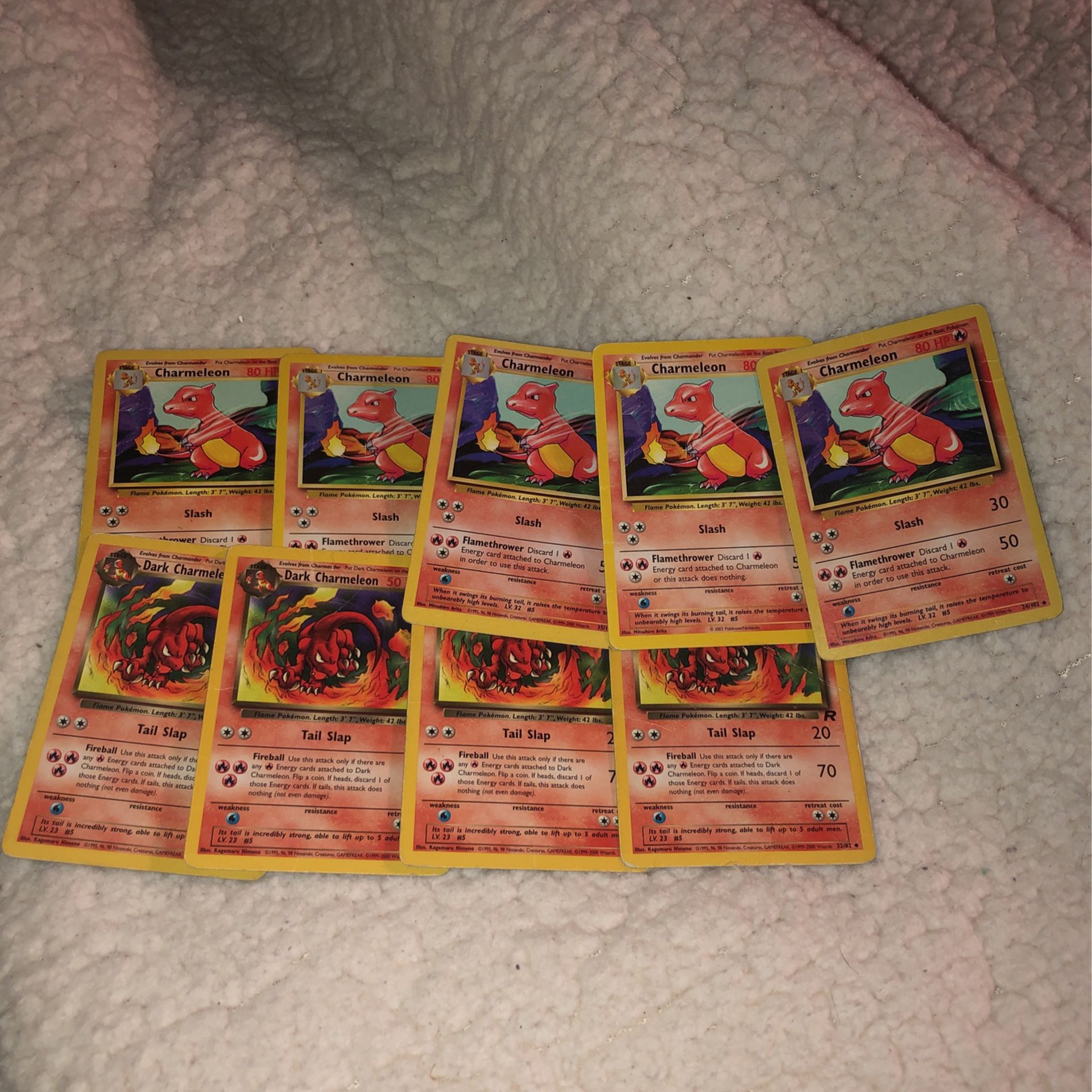 Charmeleon And Dark Chameleon 1995-99 Cards First Edition 