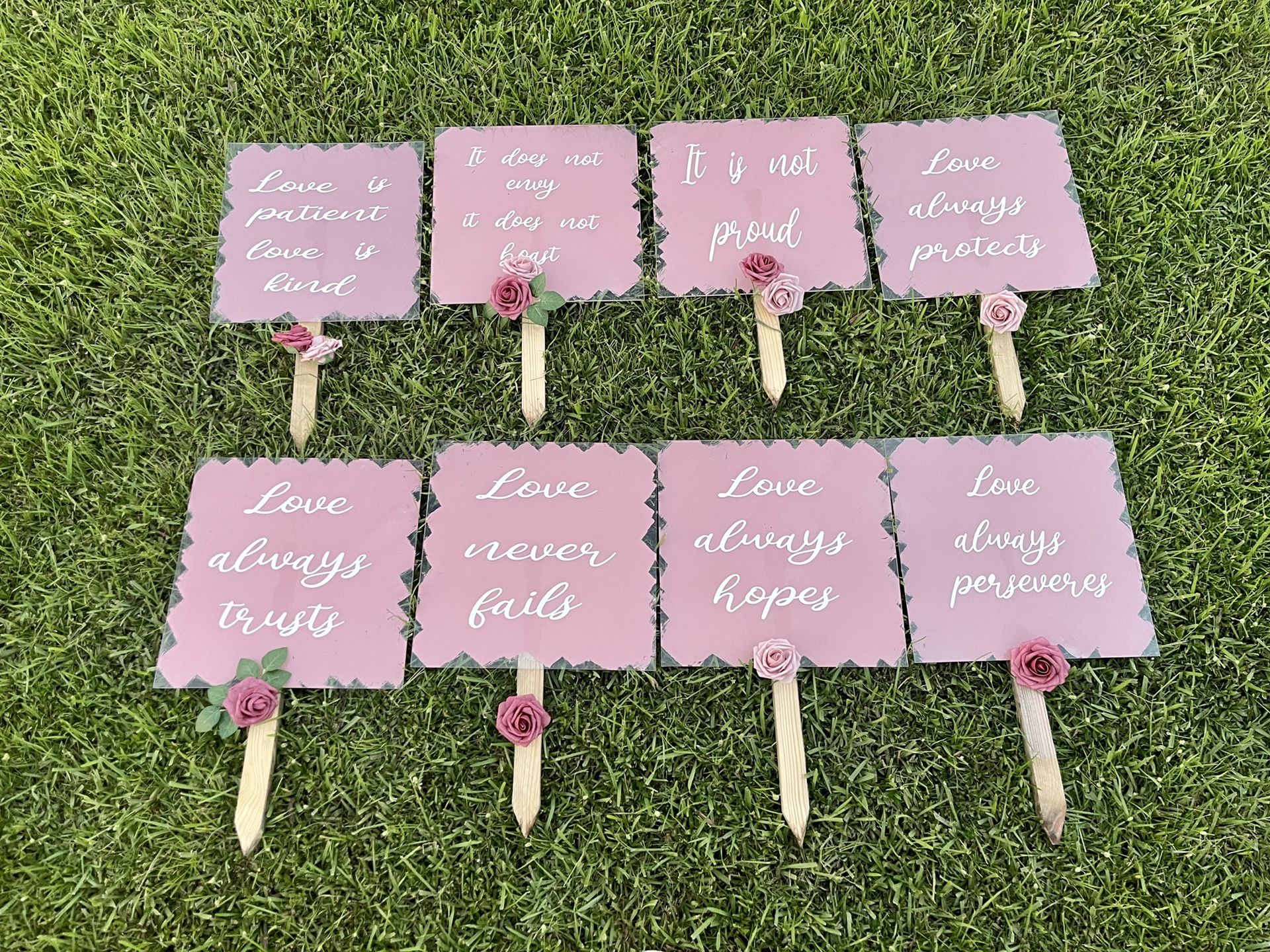 1st Corinthians Wedding Signs