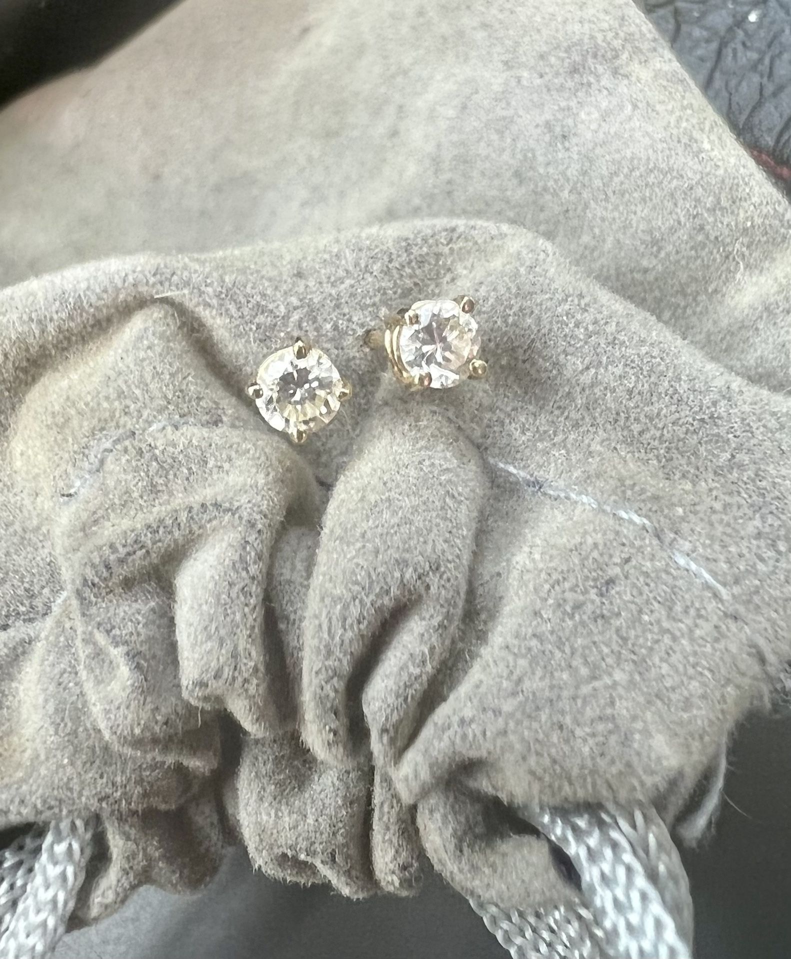 14k Gold 1/2 Ct. Tw. Diamond Stud Earrings 