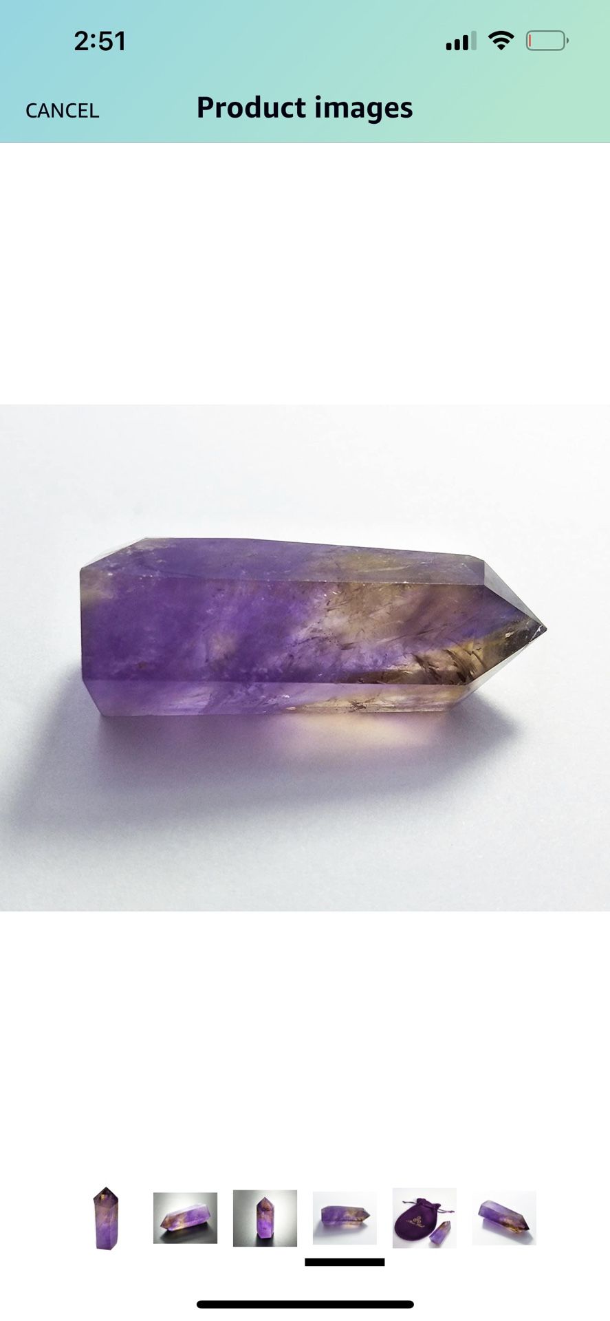 Amethyst Healing Crystal Wand Pointed & Faceted Prism Bar for Reiki Chakra Meditation Therapy Deco, Small gemstomes are Gifts (Colors May Vary Due Nat