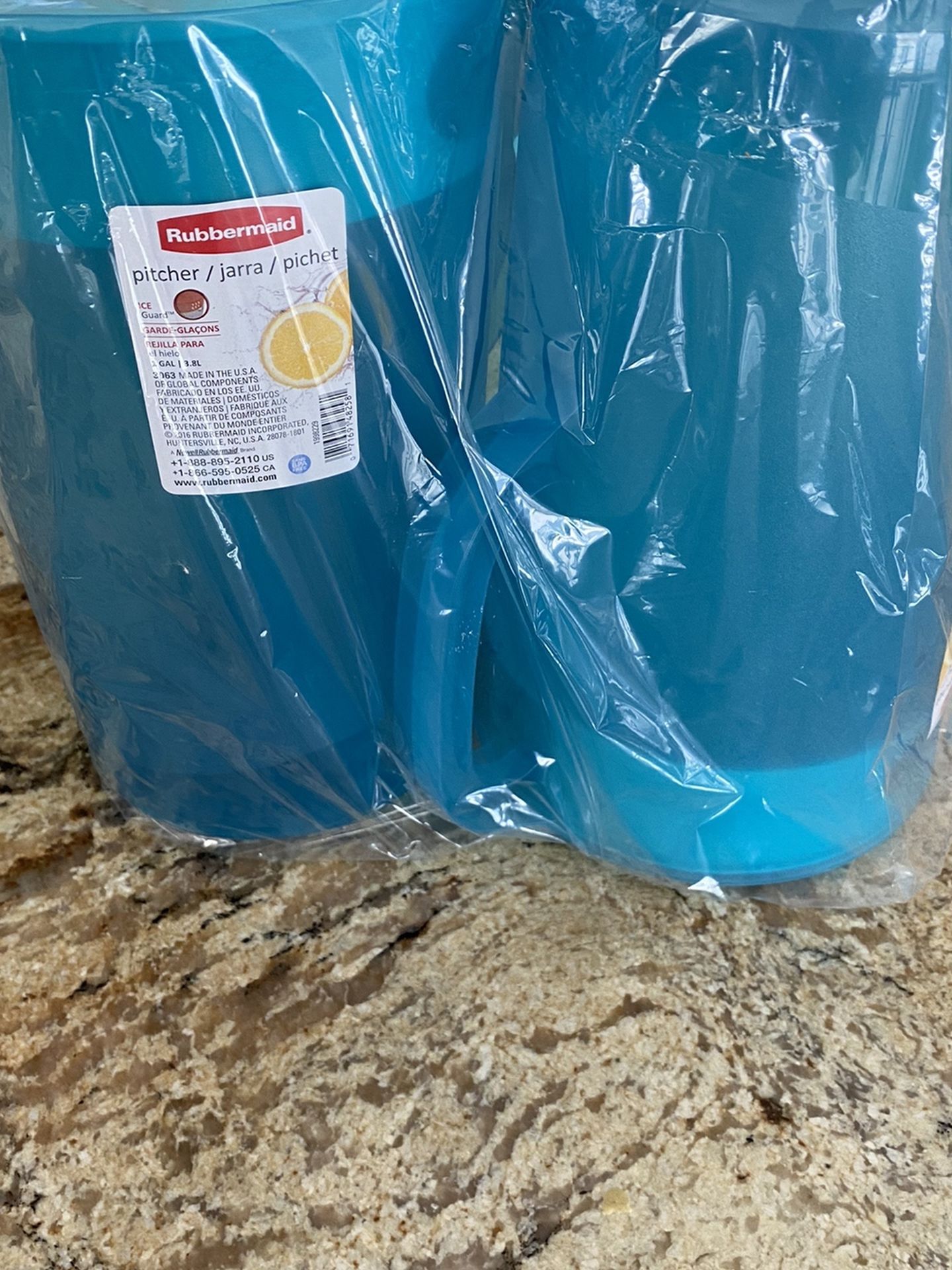 2 Rubbermaid Gallon Pitchers