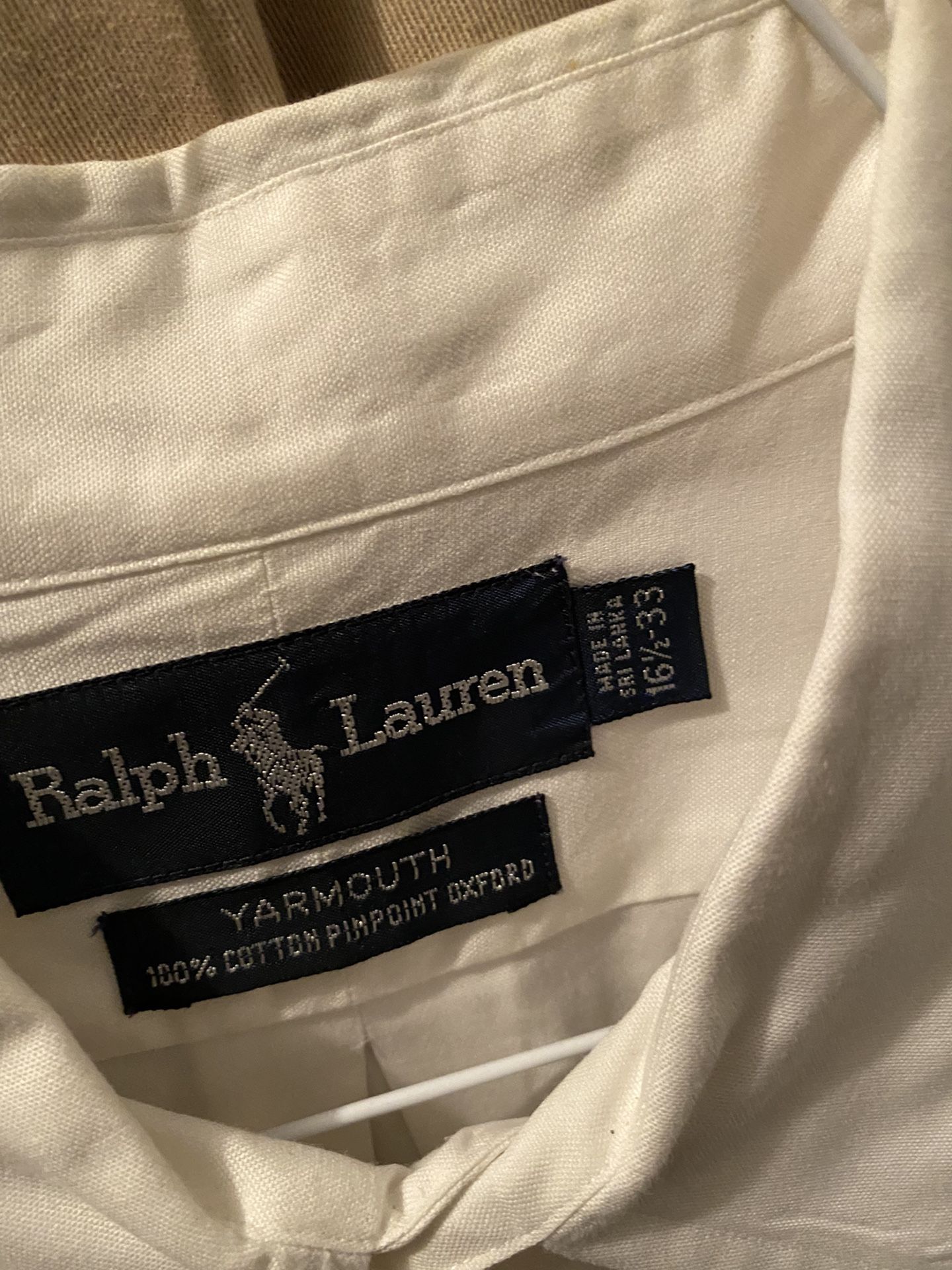 Ralph Lauren Polo Men’s Button Down Long Sleeve Dress Shirts - 5 EA
