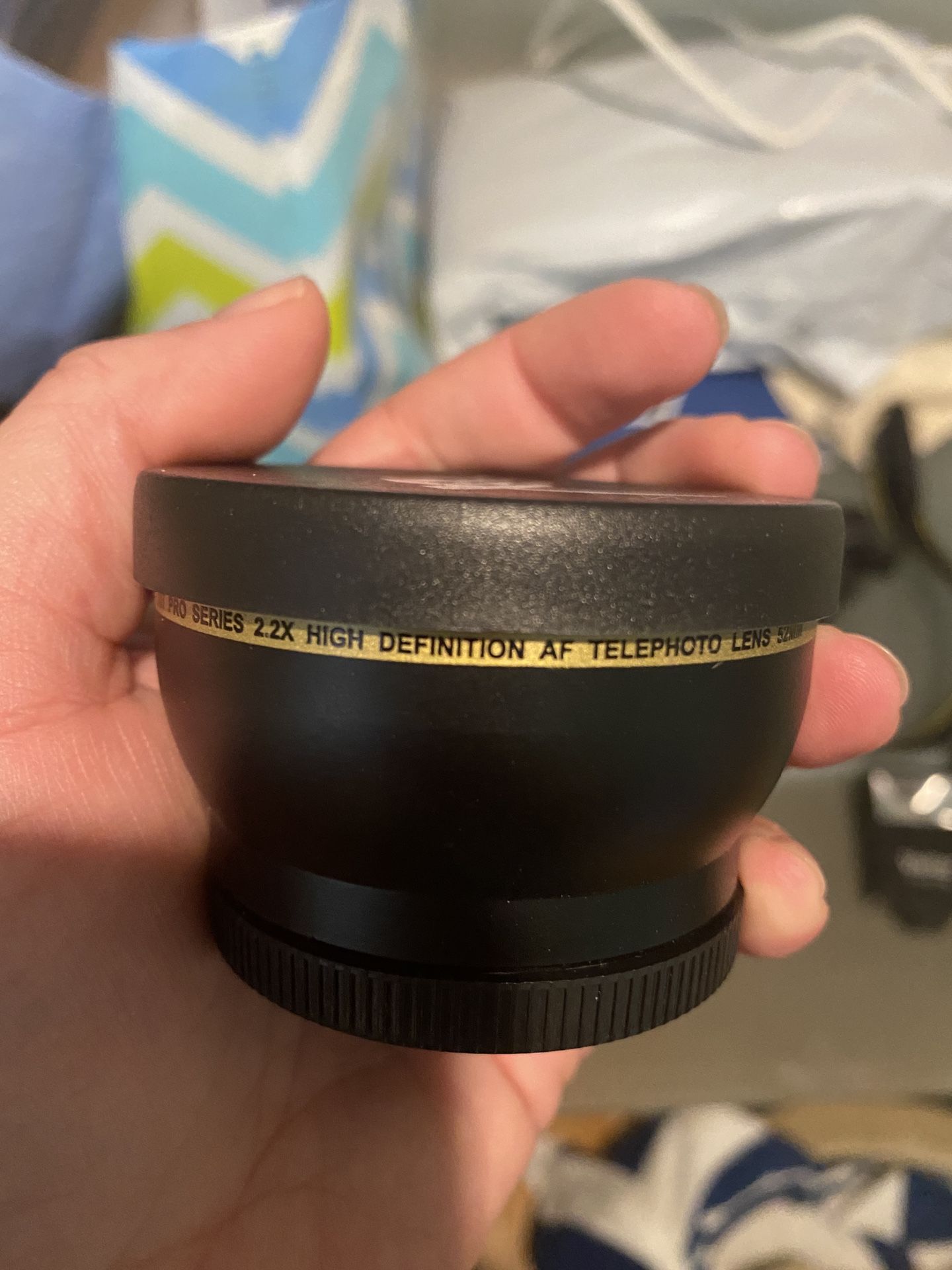 Nikon D3100 with multiple attachments