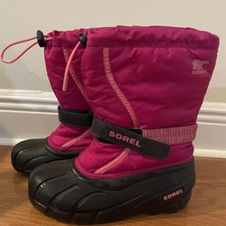 Sorel Pink Snow Boots - Size 5 Thumbnail