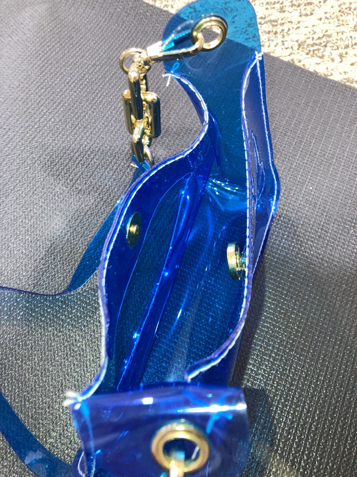 Royal blue Clear Minu Purse