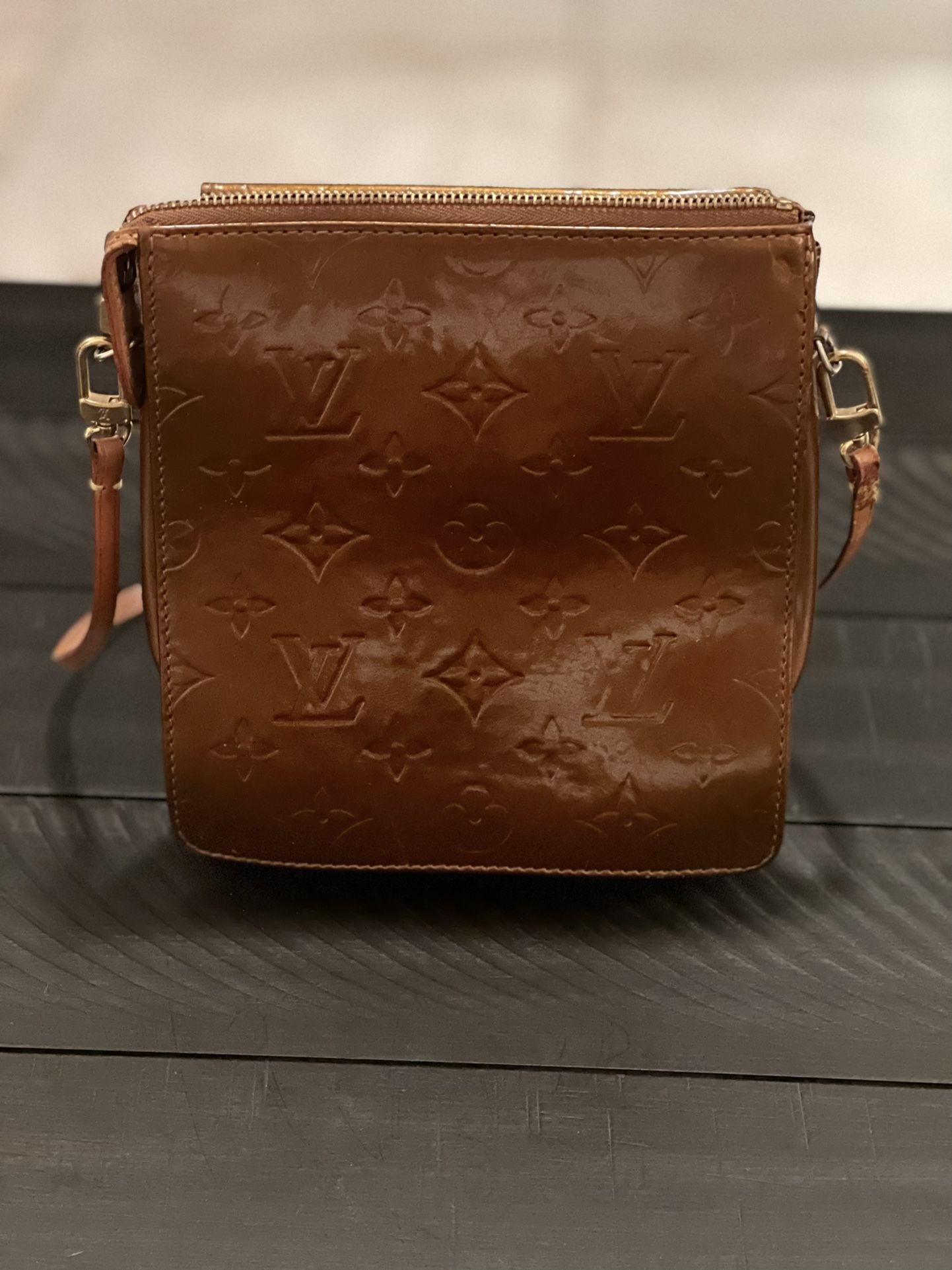 Louis Vuitton Copper Vernis Monogram Mott PM Bag