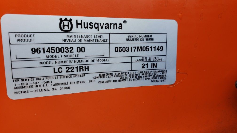 Husqvarna LC221RH, 21 in. 160cc Honda Walk Behind Self-Propelled Mower