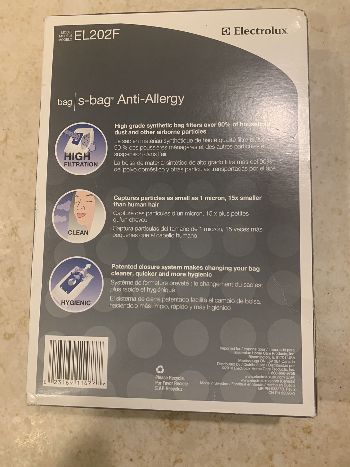 New Electrolux Vacuum Bags