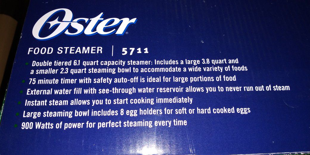 Oster Steamer 5711/ Vaporera