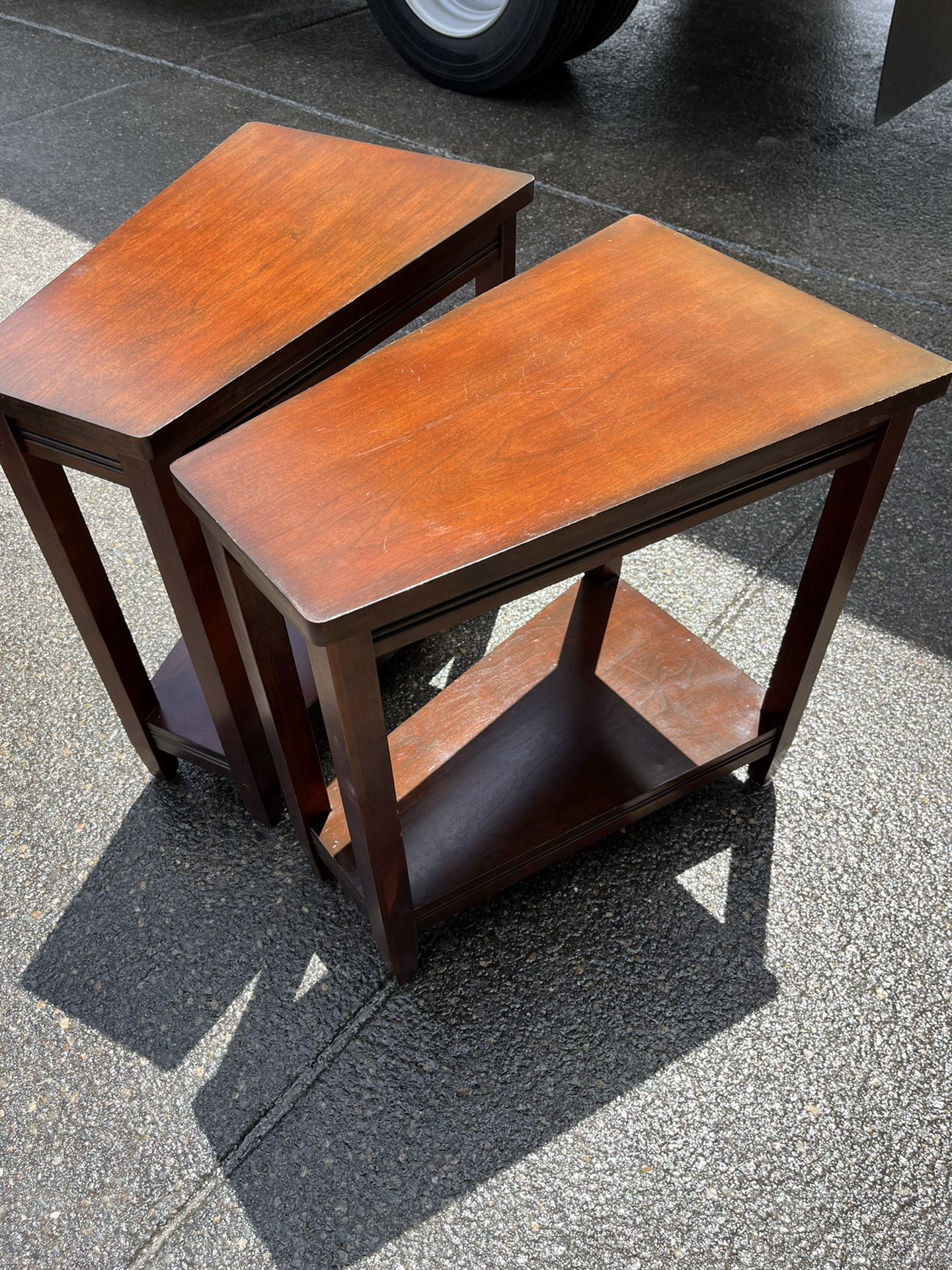 Wedge End Tables