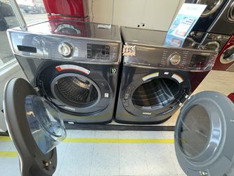 Samsung 30in Front Load Washer And Electric Dryer Set Used Good Condition With 90days Warranty  Thumbnail