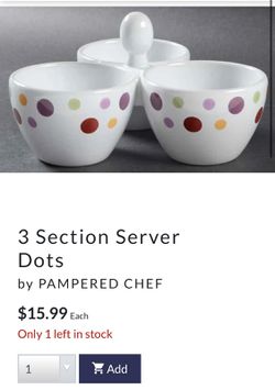3 section server dots Pampered Chef Thumbnail