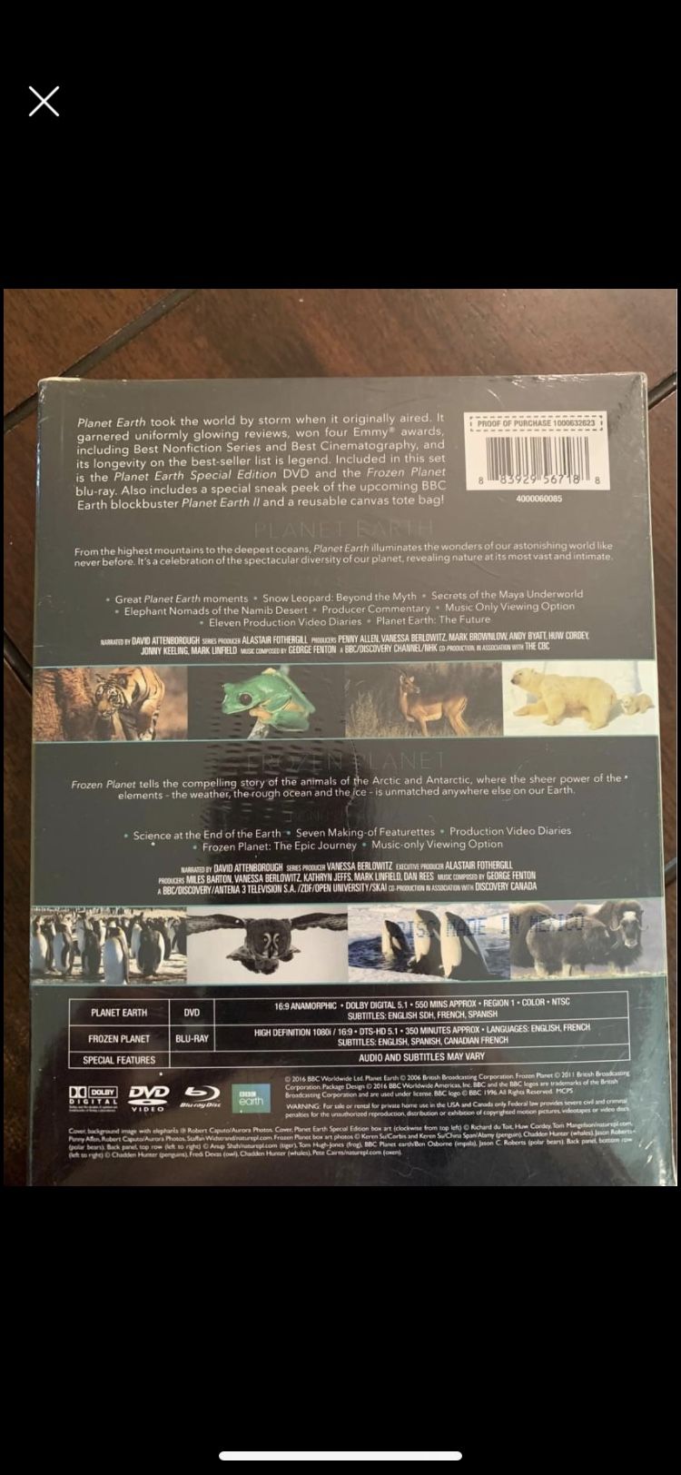 Planet earth & Frozen planet box set BRAND NEW!