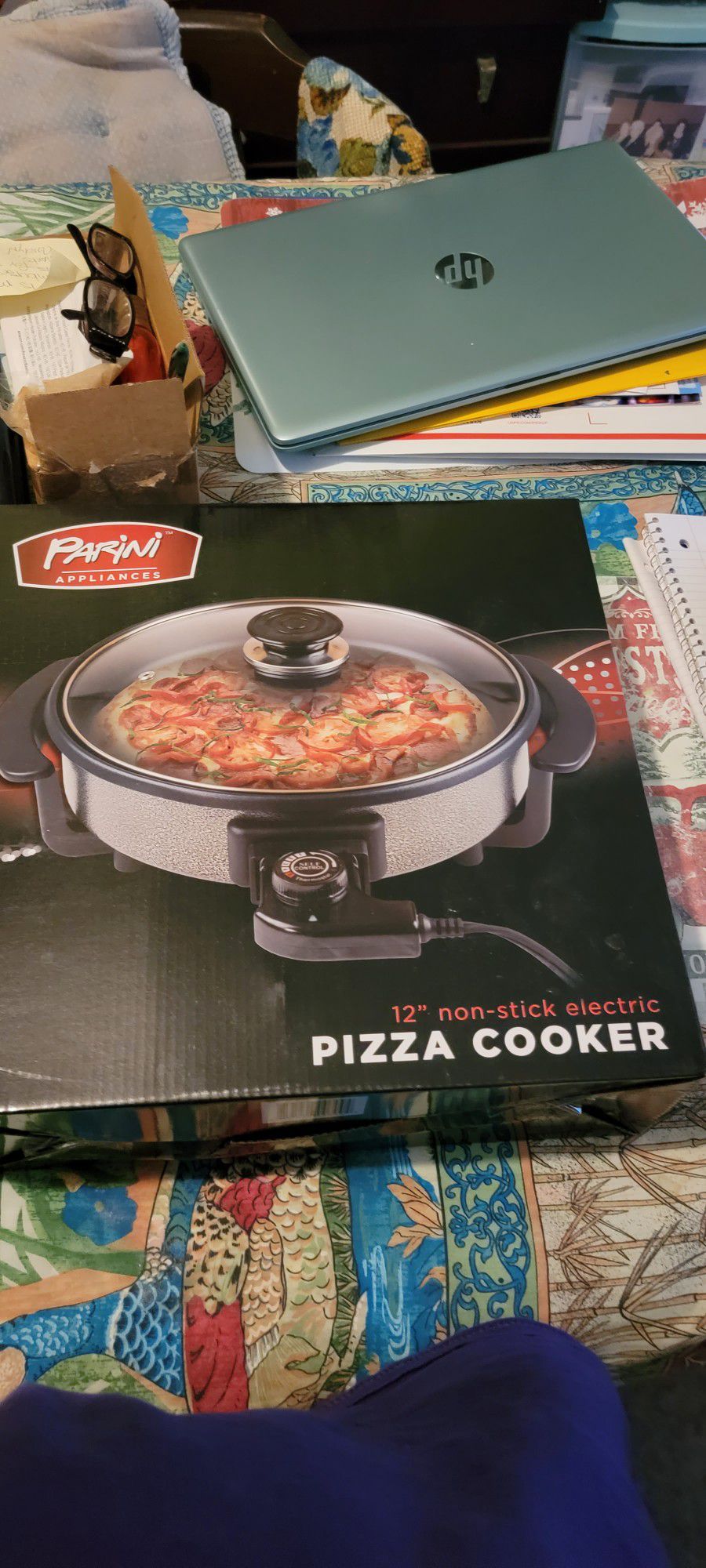 Parini Appliances 12" Non-stick Electric Pizza Cooker