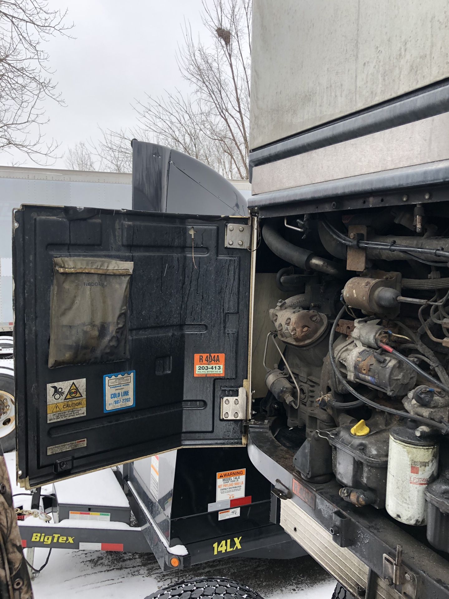 2001 Utility Thermo King Trailer Clean