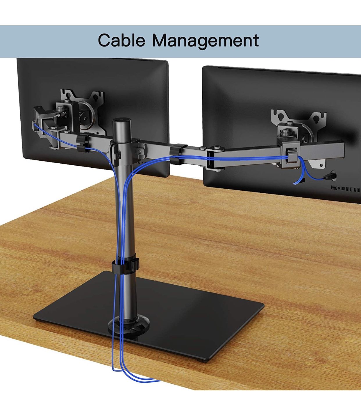 HUANUO Dual Monitor Stand - Free Standing