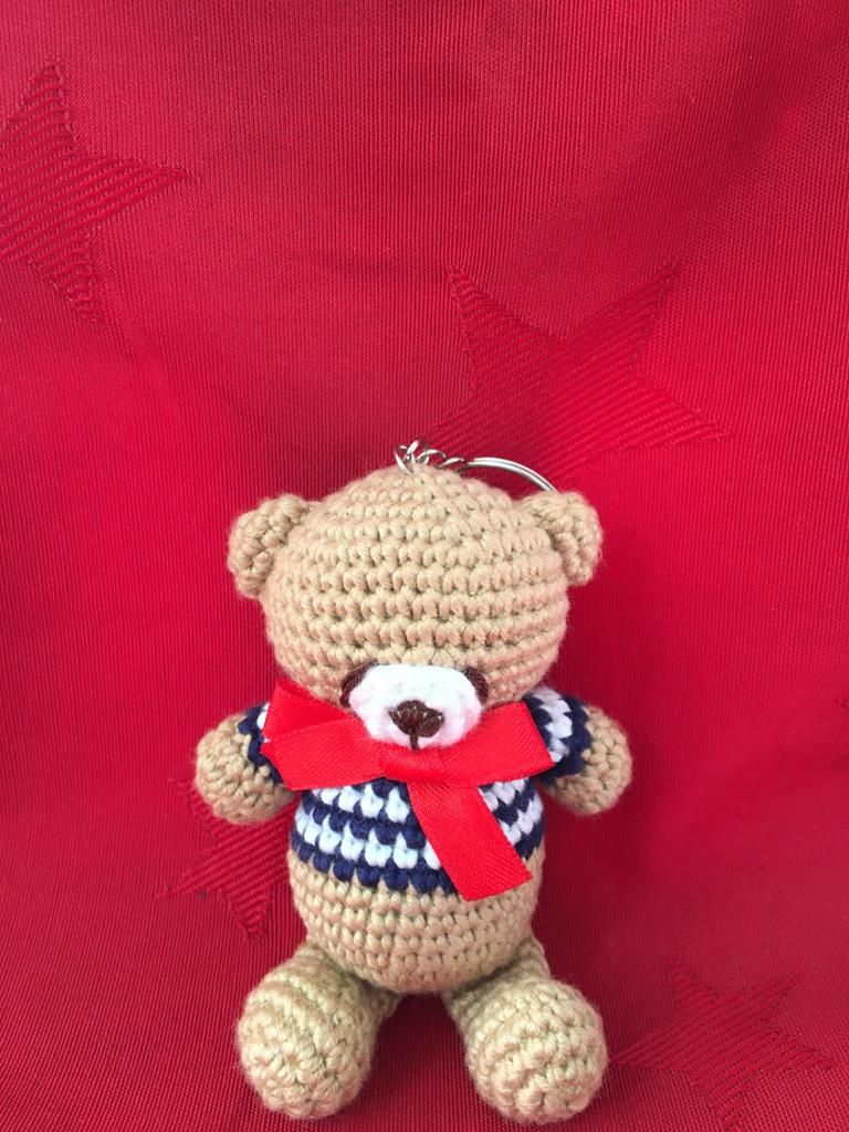 Teddy Bear Key Chain|Amigurumi Toys|Handmade Toys|Stuffed Animal|Crochet Toy