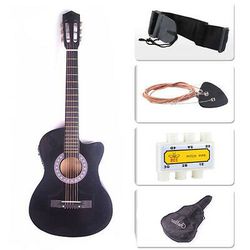 Acoustic electric guitar. NEW! With bag and tuner! Thumbnail