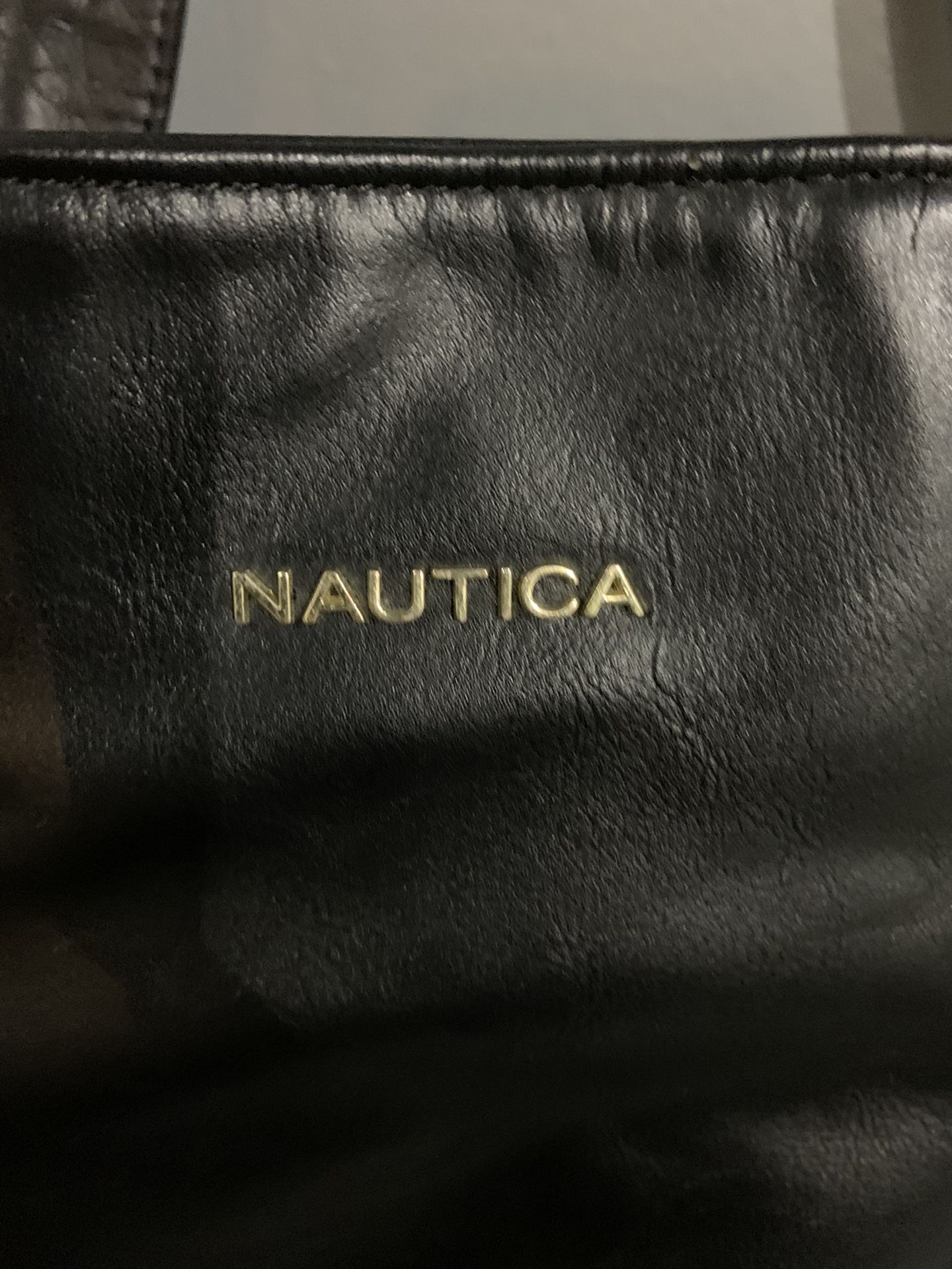 Nautica Black Leather Purse