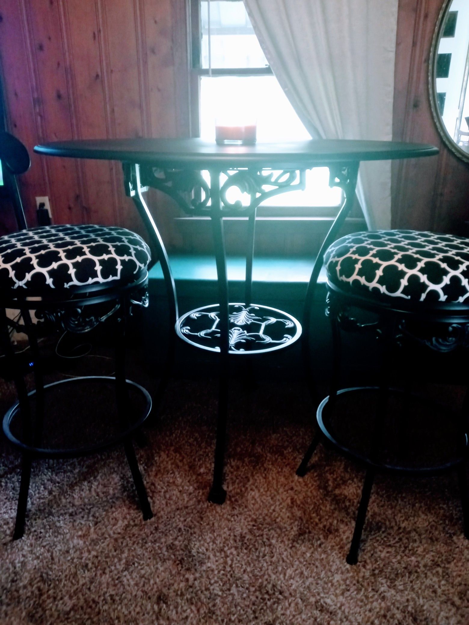 Black Bistro Set