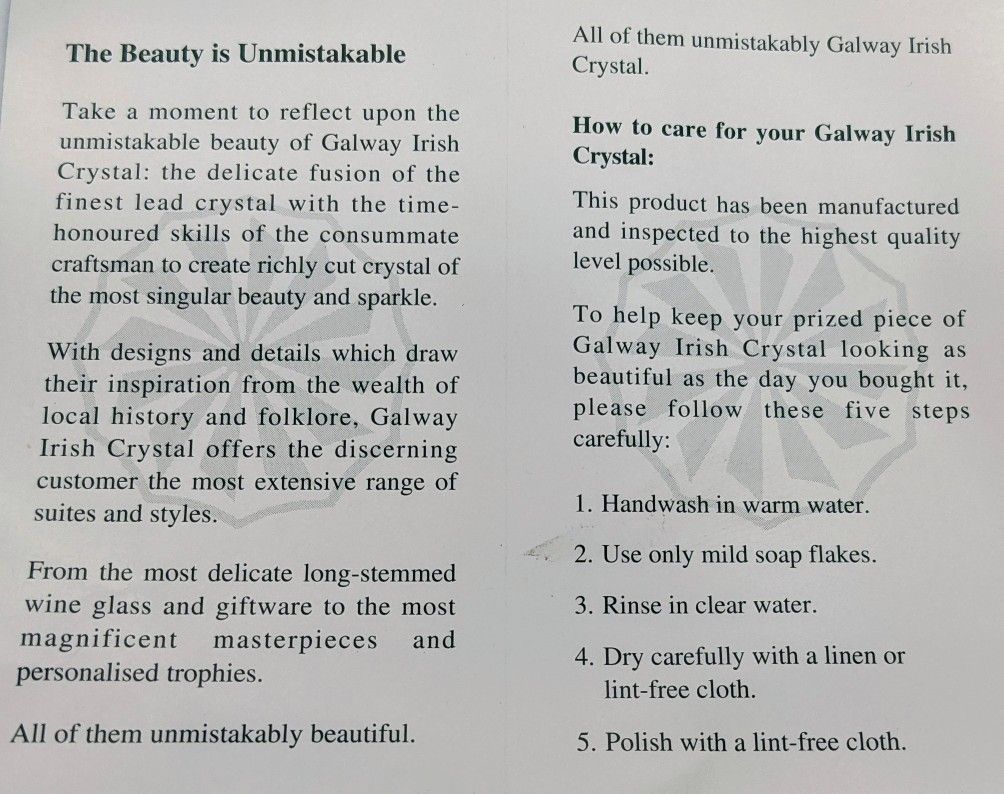 Galway Irish Crystal Heritage Vases