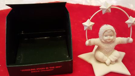 Snowbabies Bisque Ornament "Juggling Stars In The Sky" Thumbnail
