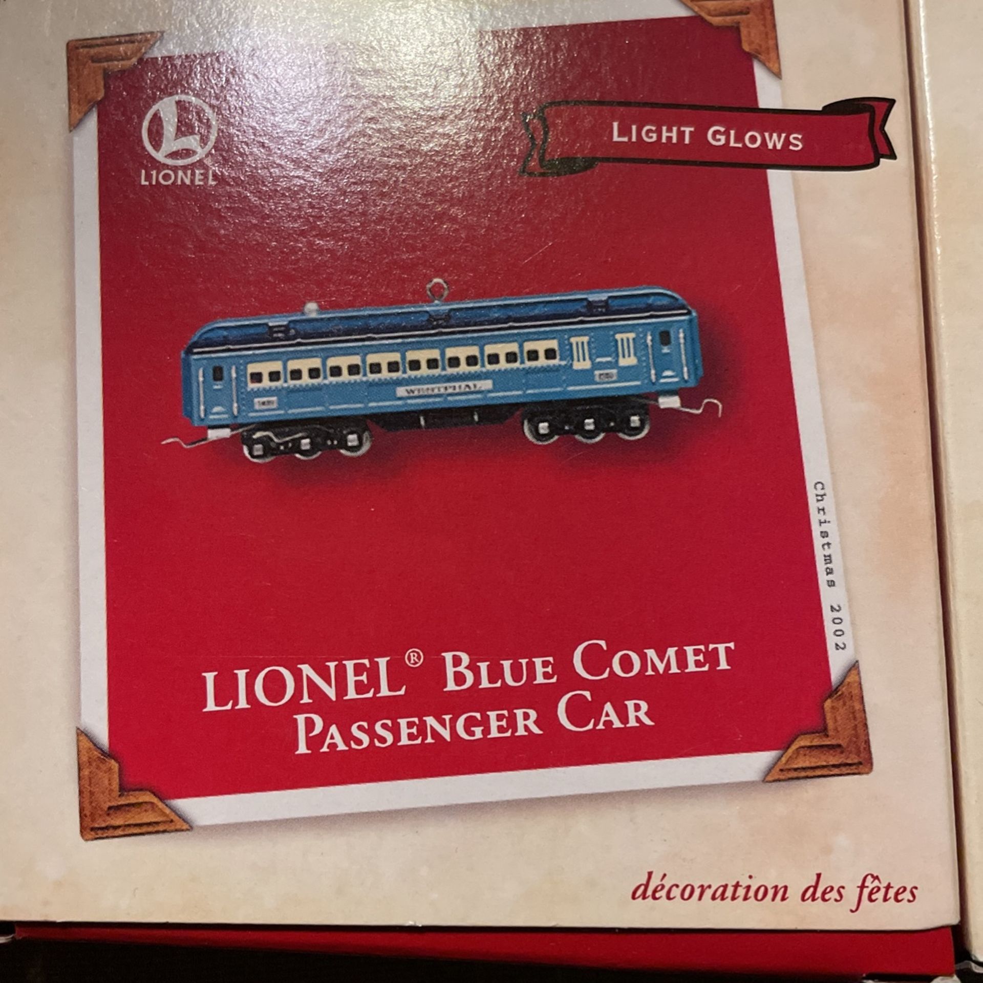 Lionel Blue Comet 400E Ornament Set