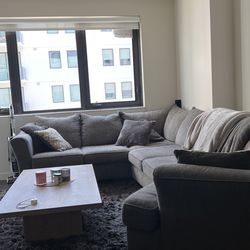 Grey “City Furniture” Sectional Couch  Thumbnail