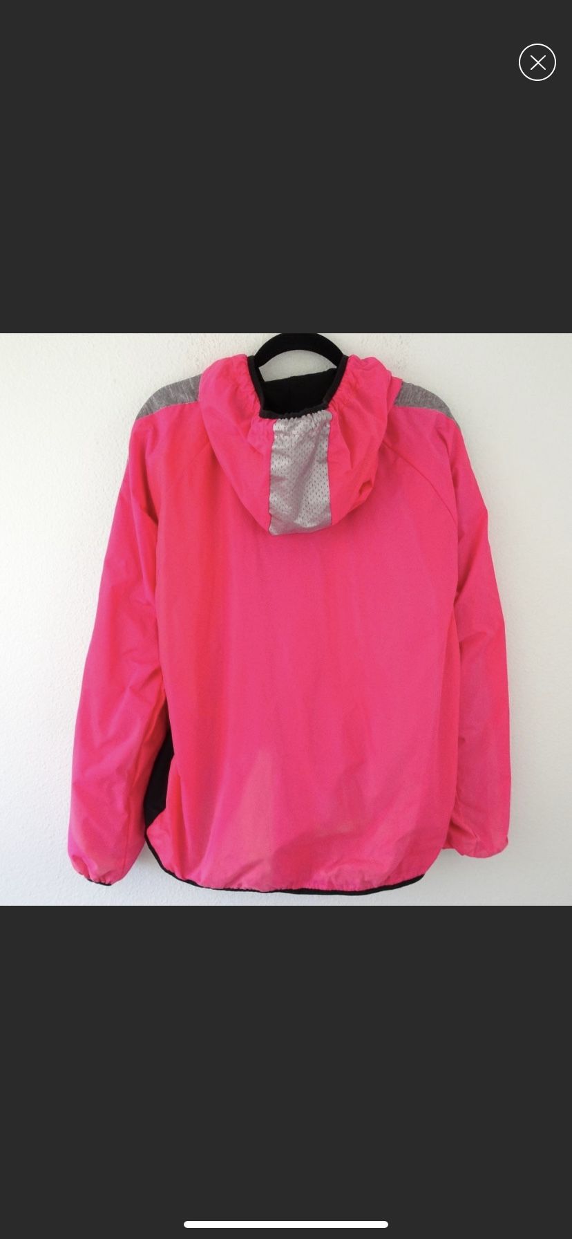 Pink Victoria Secrets Windbreaker Pullover Hoodie Jacket M/L