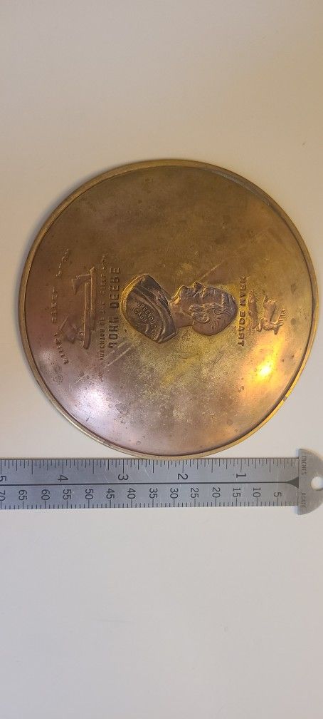 John Deere Antique Copper Ashtray