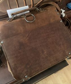 Leyden And sons Leather Messenger Bag  Thumbnail