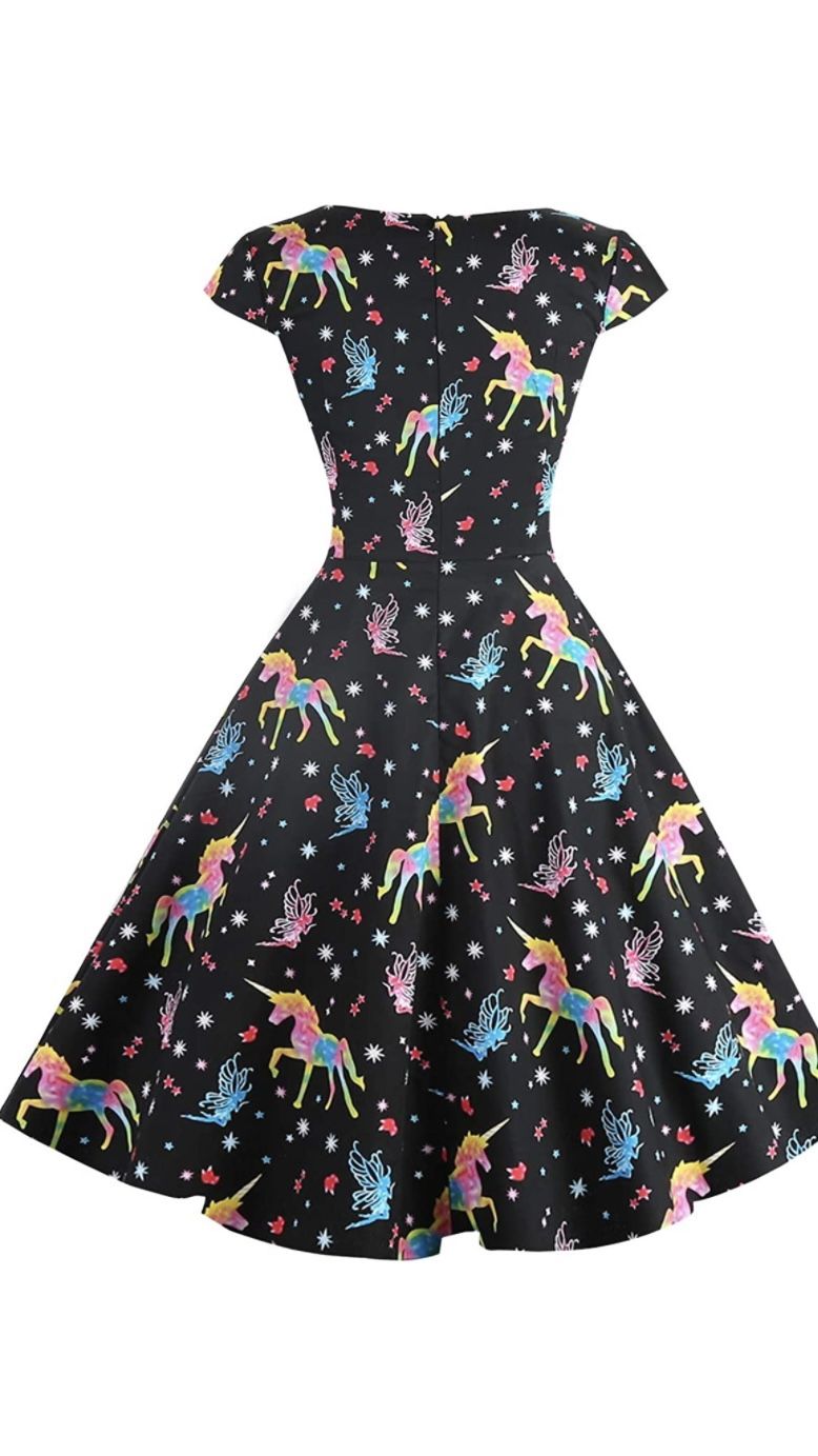 Unicorn Dress With Pockets NWT