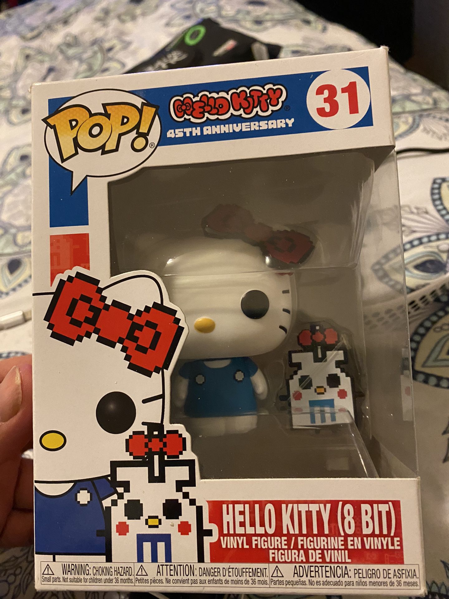 Rare 45th Anniversary Funko Pop Hello Kitty 8 Bit 