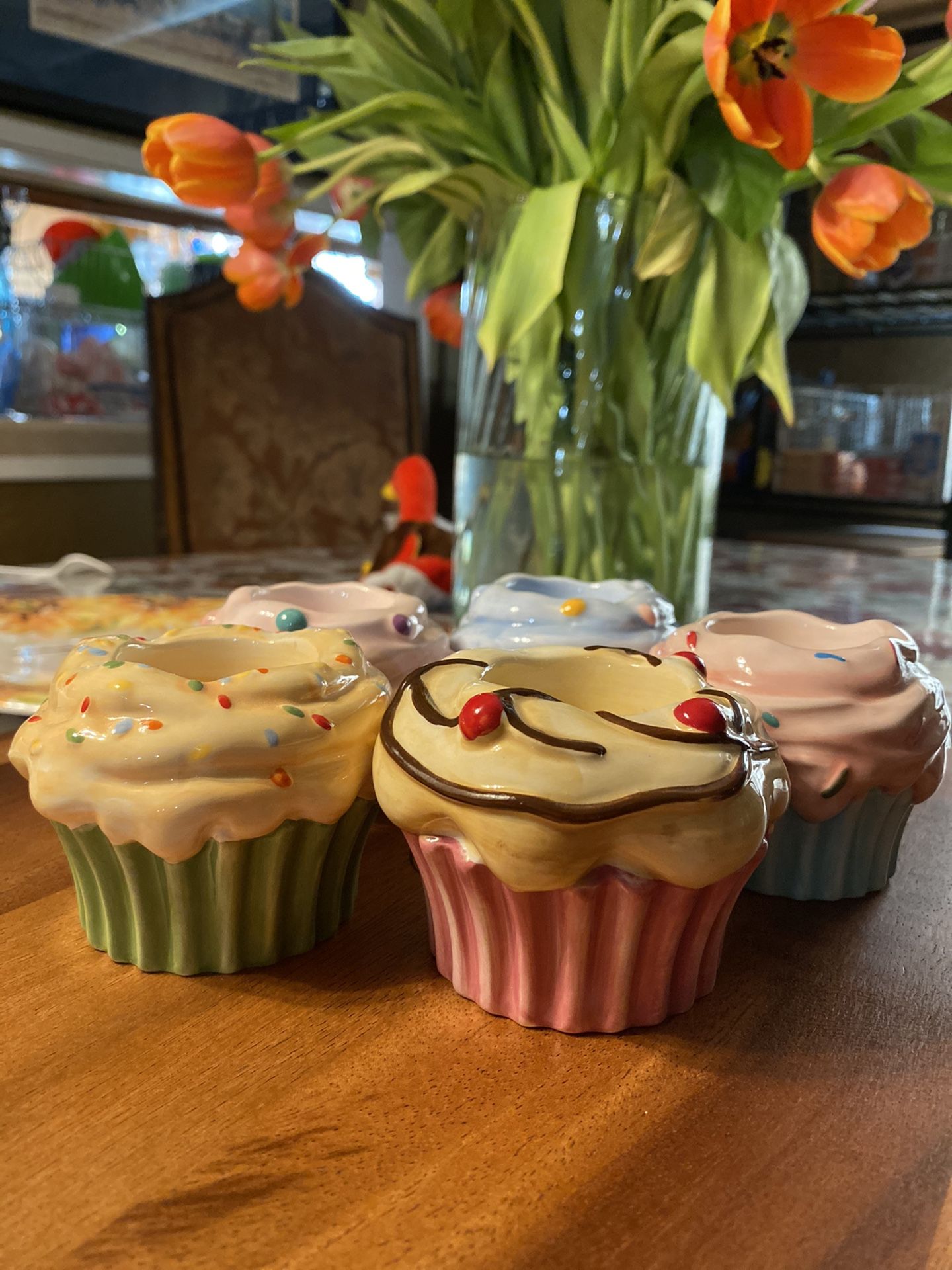 Cupcake tea light holders (5)