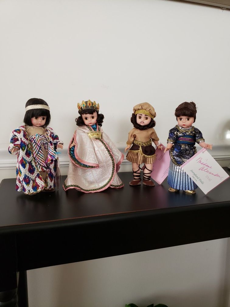 Set Of Four Madame Alexander 8" Dolls From The Bible Series