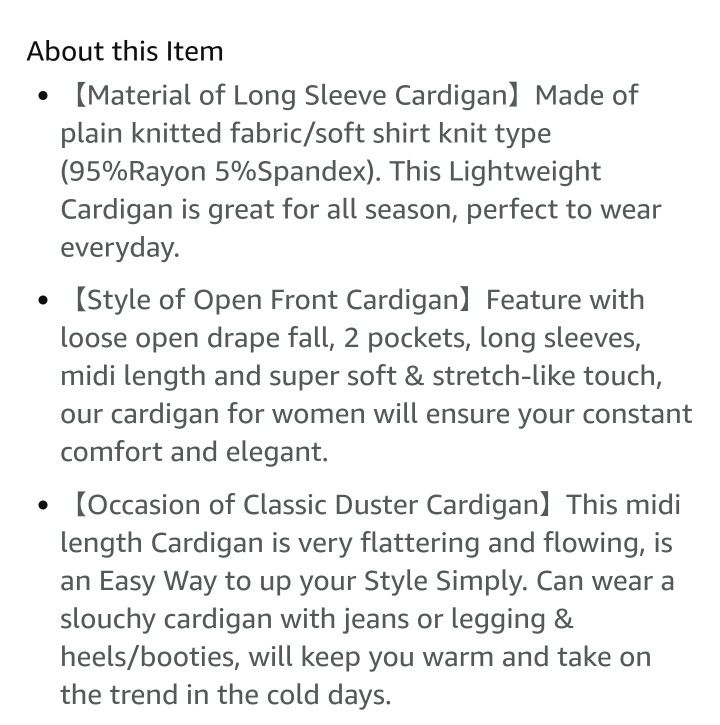 Cardigan - New - Large