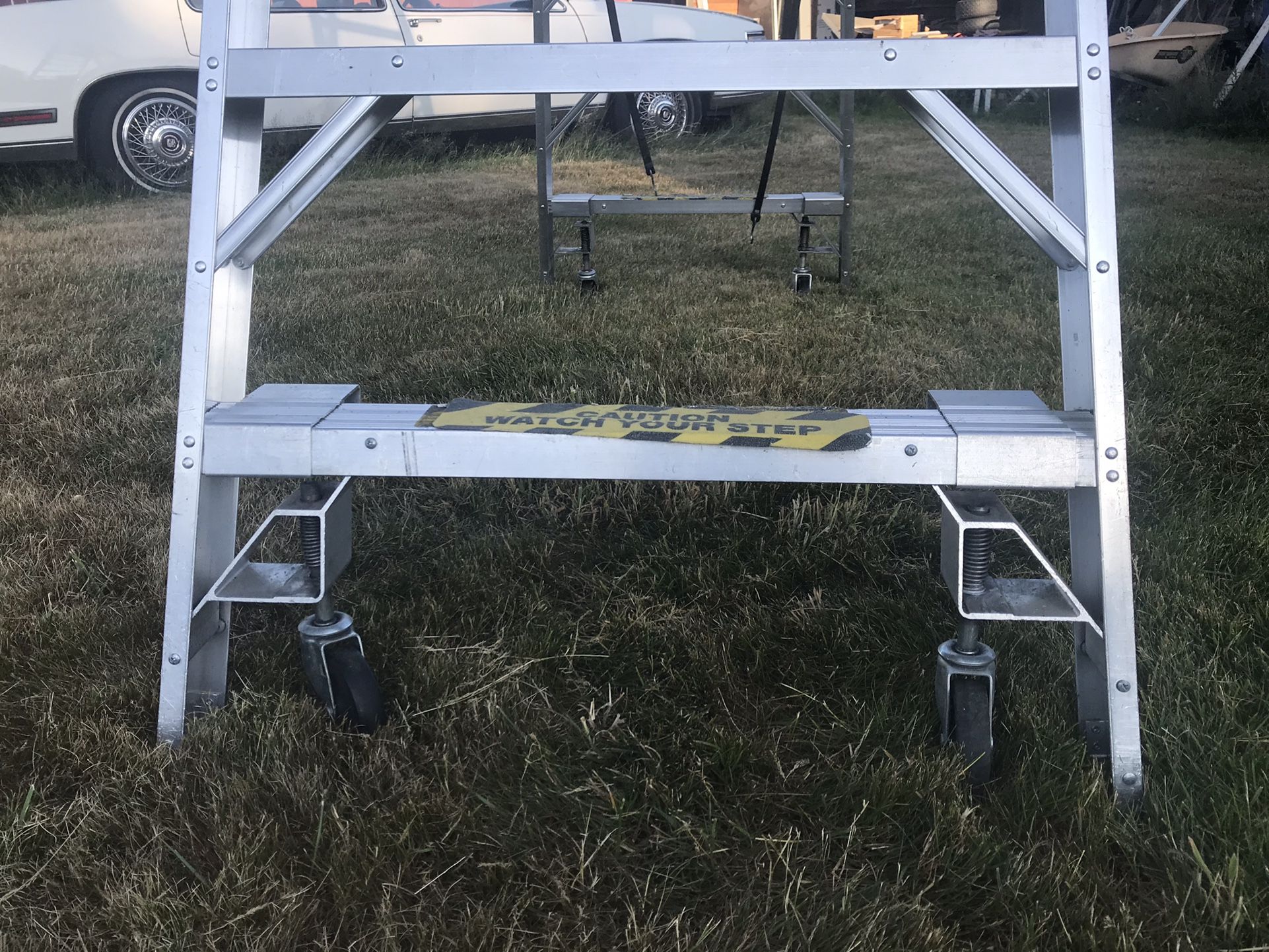 8’ Wheeled A-Frame ladders