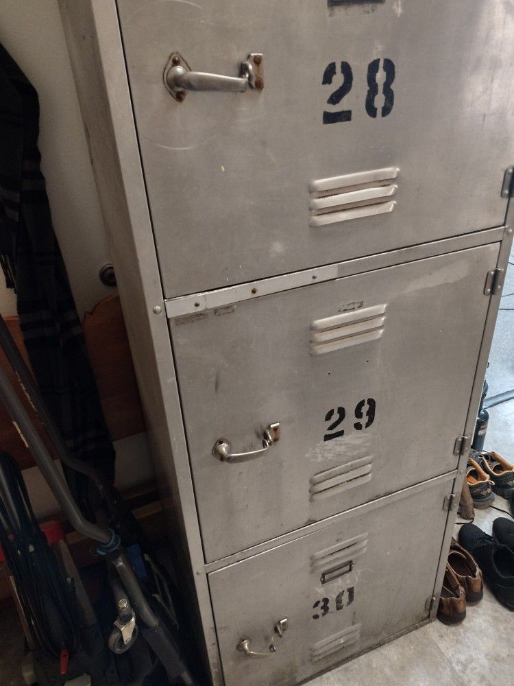 Metal Locker With Locking Safety Boxes (Make An Offer) 