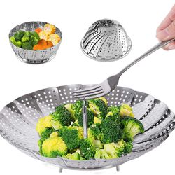 Brand New Stainless Steel Vegetable Steamer Basket Insert For Instant Pots and other Pots Thumbnail