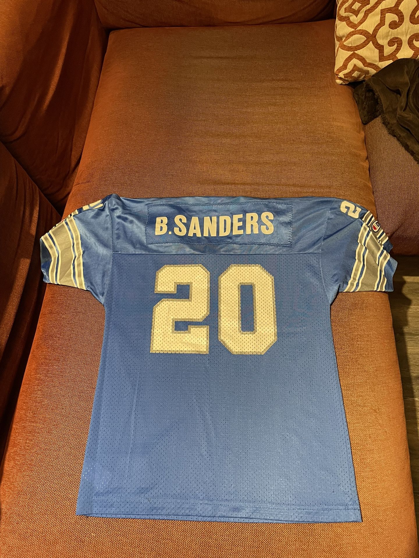 Throwback Barry Sanders Detroit Lions Youth Jersey