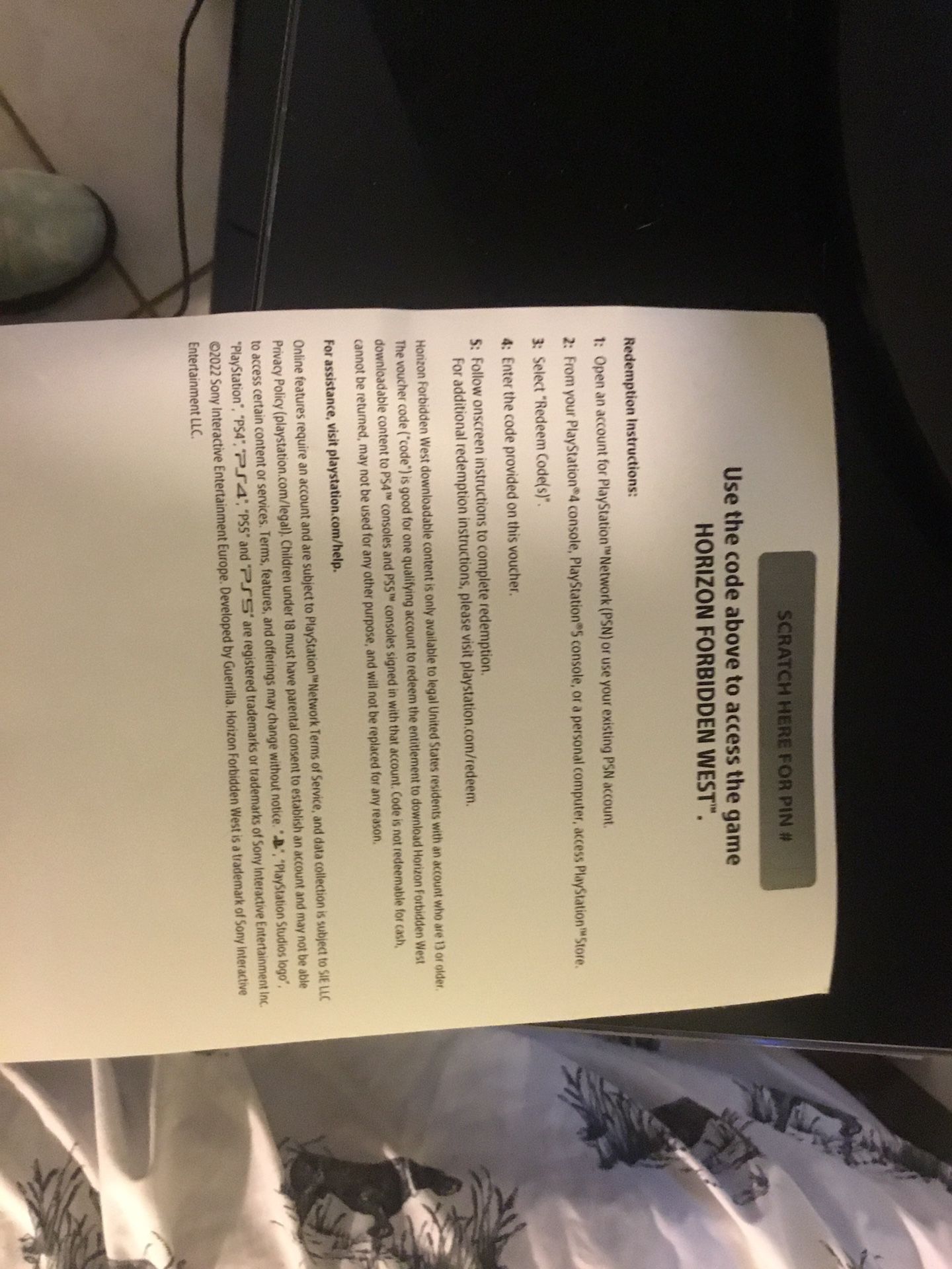 PS5 Horizon Forbidden West Physical Edition