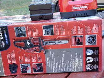 Snapper 60V Chainsaw 2ah Battery and Charger SC60V

 Thumbnail