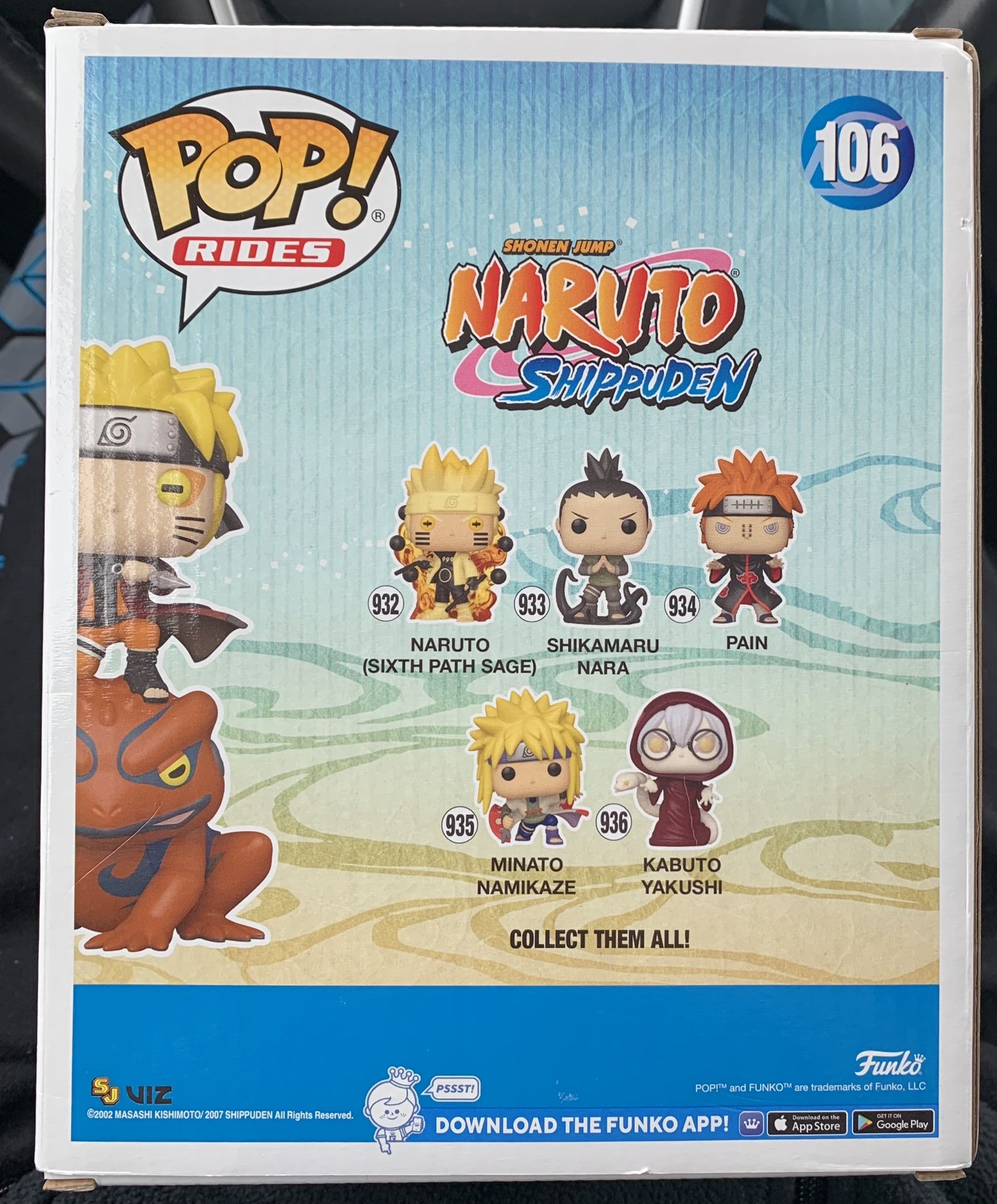 Naruto on Gamakichi HT Funko Pop