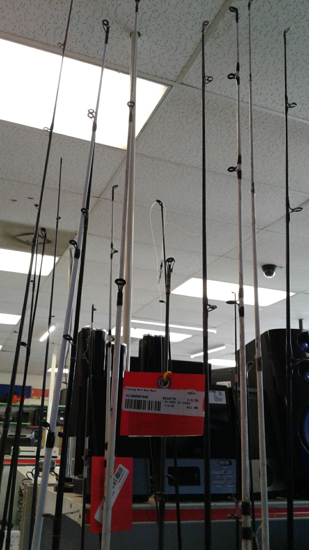 Fishing rod and reels available