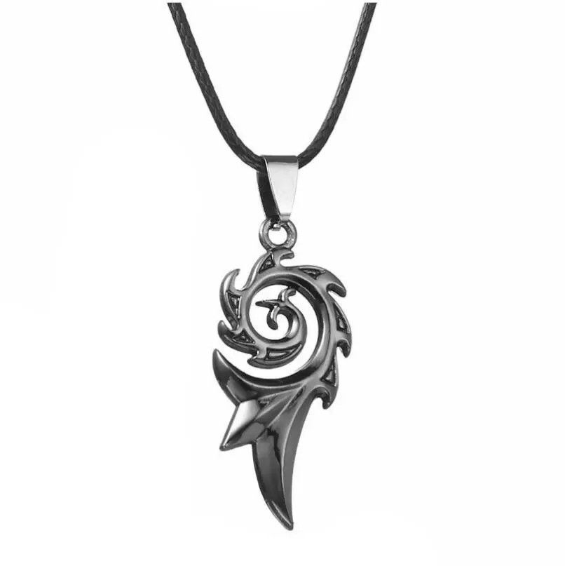 "Fashion Fire Flame Pendants Leather Choker Necklaces for women/men, N90201P172