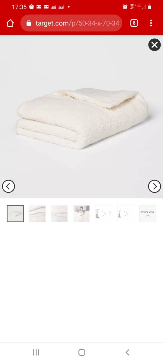 New Room Essentials 12lb Weighted Blanket Sherpa 2 Piece