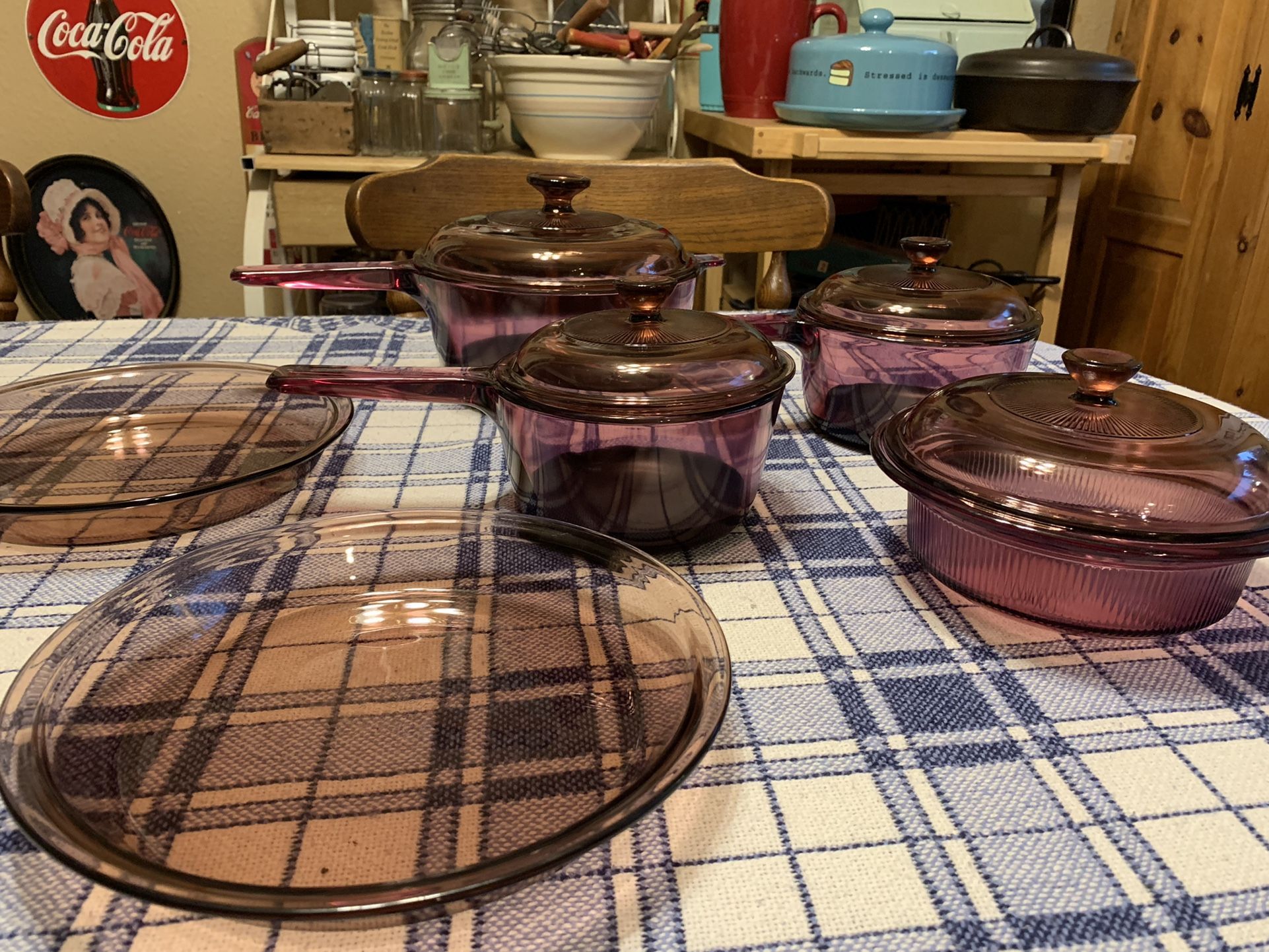 Visions Corning Ware Cranberry Cooking Set